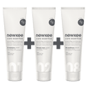 Das newkee hair and body bundle enthält ein veganes Duschgel, veganes Shampoo und einen veganen Conditioner ohne Parfüm und ohne Mikroplastik.