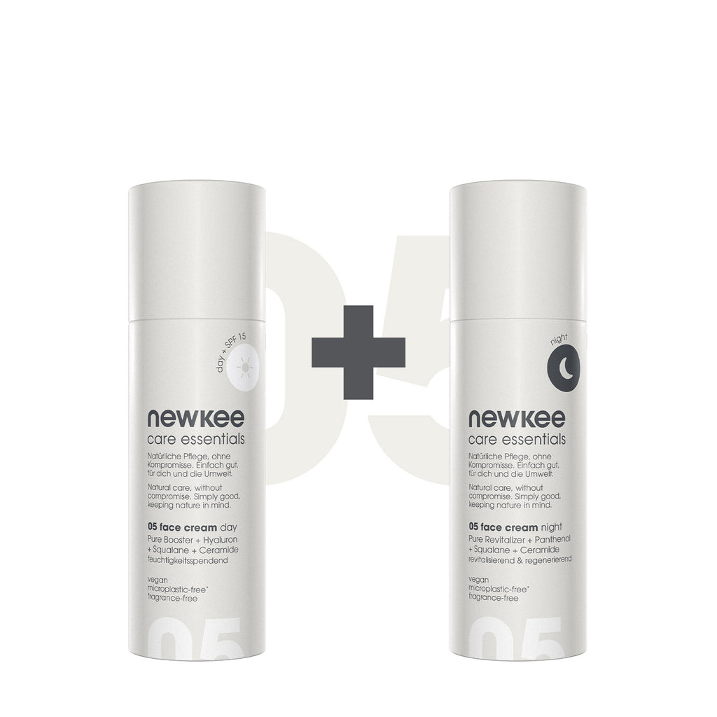 newkee face cream bundle Vegane Gesichtspflege für Tag & Nacht